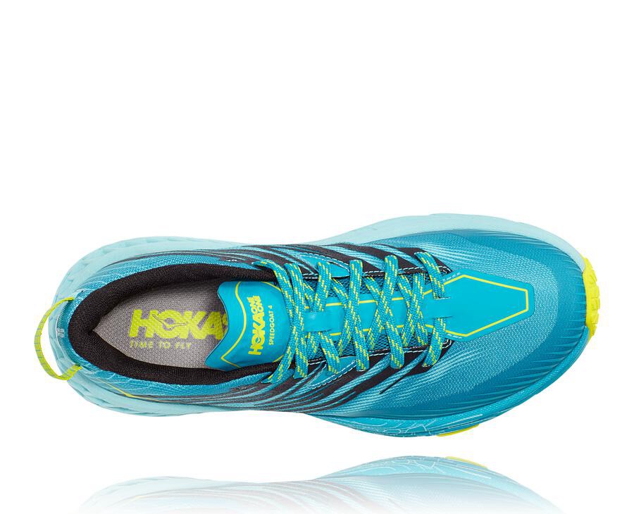 Hoka One One Speedgoat 4 Trailskor Dam - Turkos - RYXLW-0815